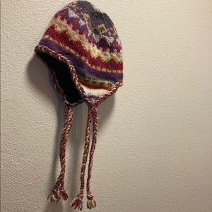 RARE hand knit wool hat